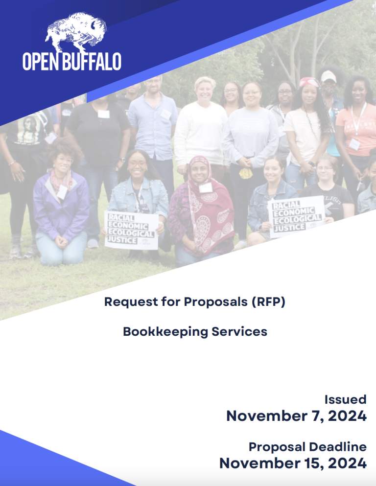 Request for Proposals: Open Buffalo Seeks Bookkeeping Services