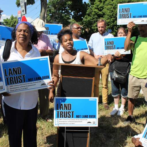 India Walton, Fruit Belt resident and member of the Community First Alliance.