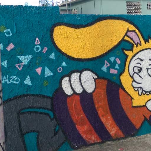 Street art in the Santurce neighborhood of San Juan.