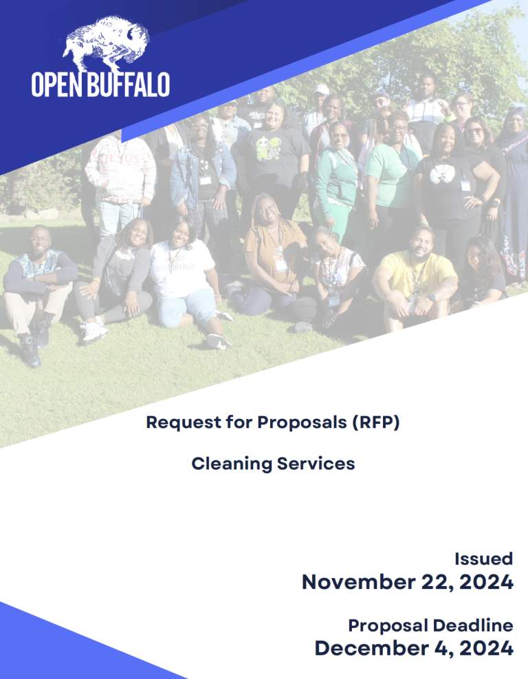 Request for Proposals: Open Buffalo Seeks Cleaning Services