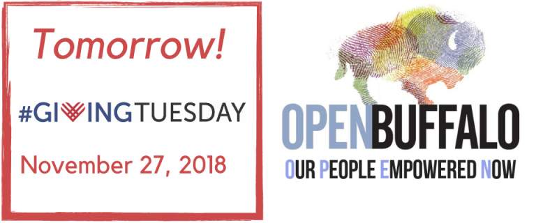 Tomorrow- Open Buffalo Participates in Giving Tuesday!