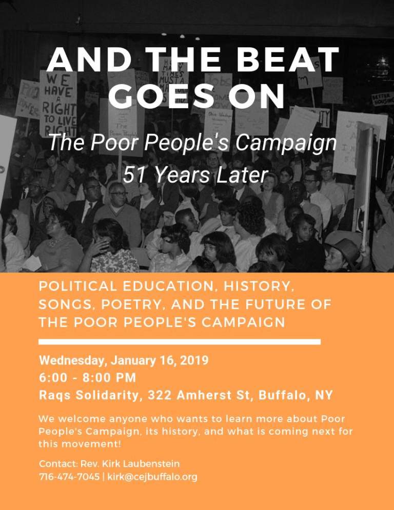 And the Beat Goes on: The Poor People's Campaign 51 Years Later