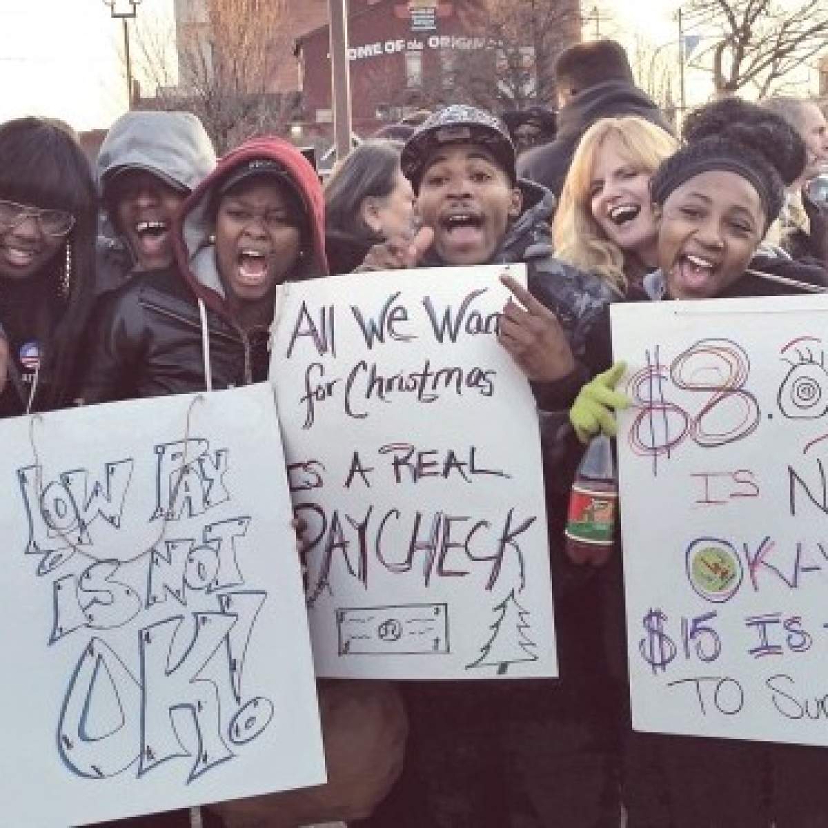 Buffalo FastFood Workers Go on Strike, Join National "Fight for 15
