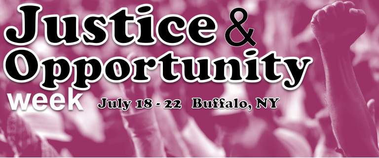 Justice & Opportunity Week -- Come out, Get Involved