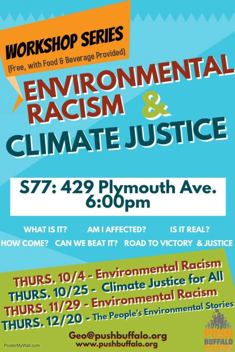 Environmental Racism & Climate Justice: Workshop Series