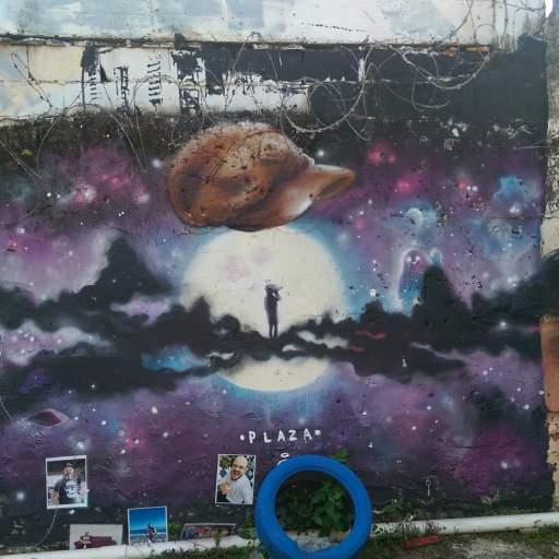 Street art in the Santurce neighborhood of San Juan.