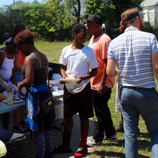 The Open Buffalo community cookout and press conference at Massachusetts Avenue Park on July 28.