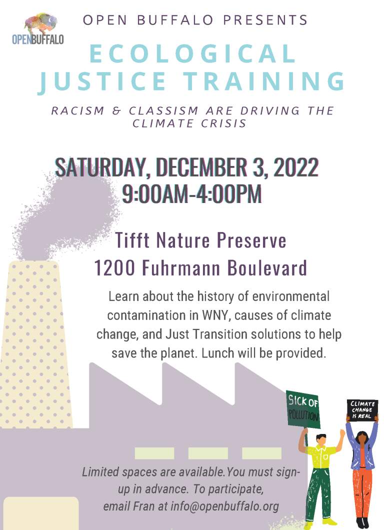 Ecological Justice Training Coming 12/3. Register Today!