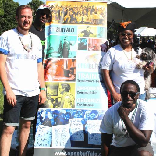 20. Open Buffalo staff on the scene at the Juneteenth celebration in MLK Park.