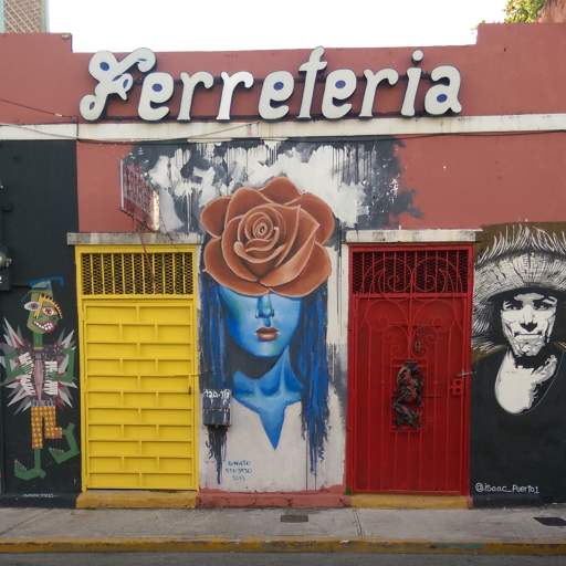 Street art in the Santurce neighborhood of San Juan.