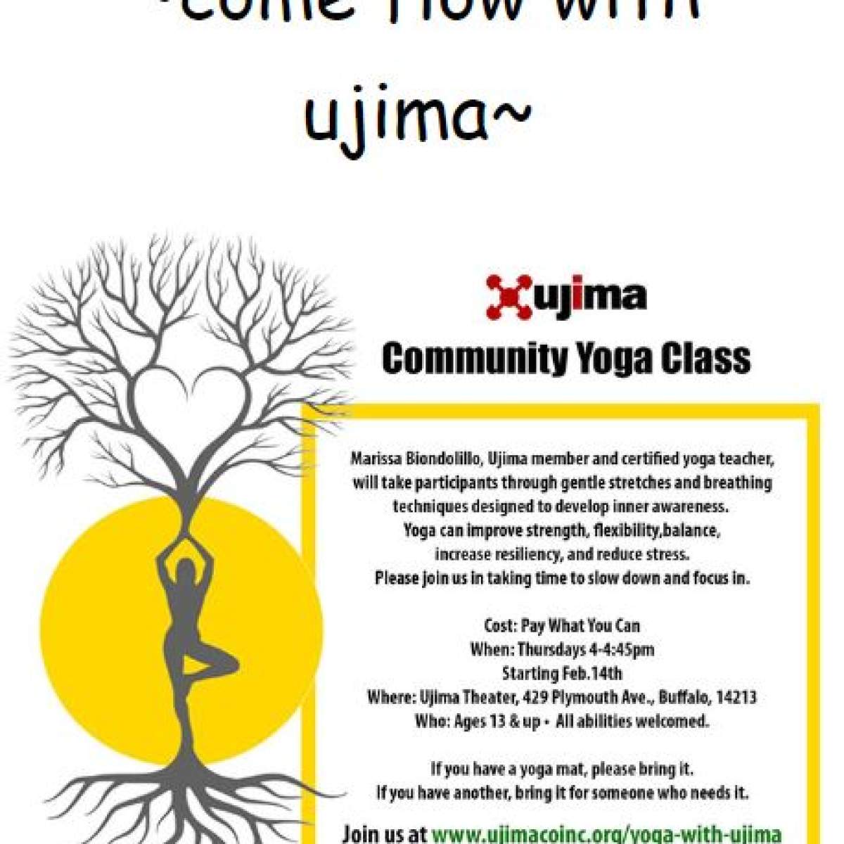 Ujima Community Yoga Class Open Buffalo Buffalo, NY