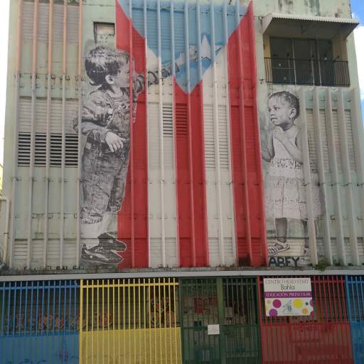 Street art in the Santurce neighborhood of San Juan.