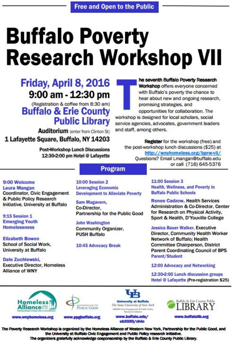 Buffalo Poverty Research Workshop VII