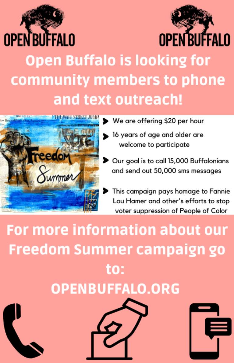 Freedom Summer/716 Votes! Paid Phone & Text Banking Opportunity