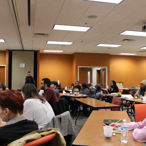 Residents from across Buffalo attended a community policing survey kickoff event on Feb. 23.