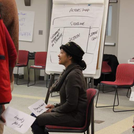 Veronica Nichols at Emerging Leaders organizer training.