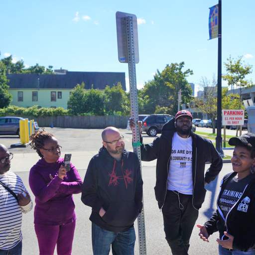 India Walton (Open Buffalo) giving personal testimony on the Fruit Belt neighborhood