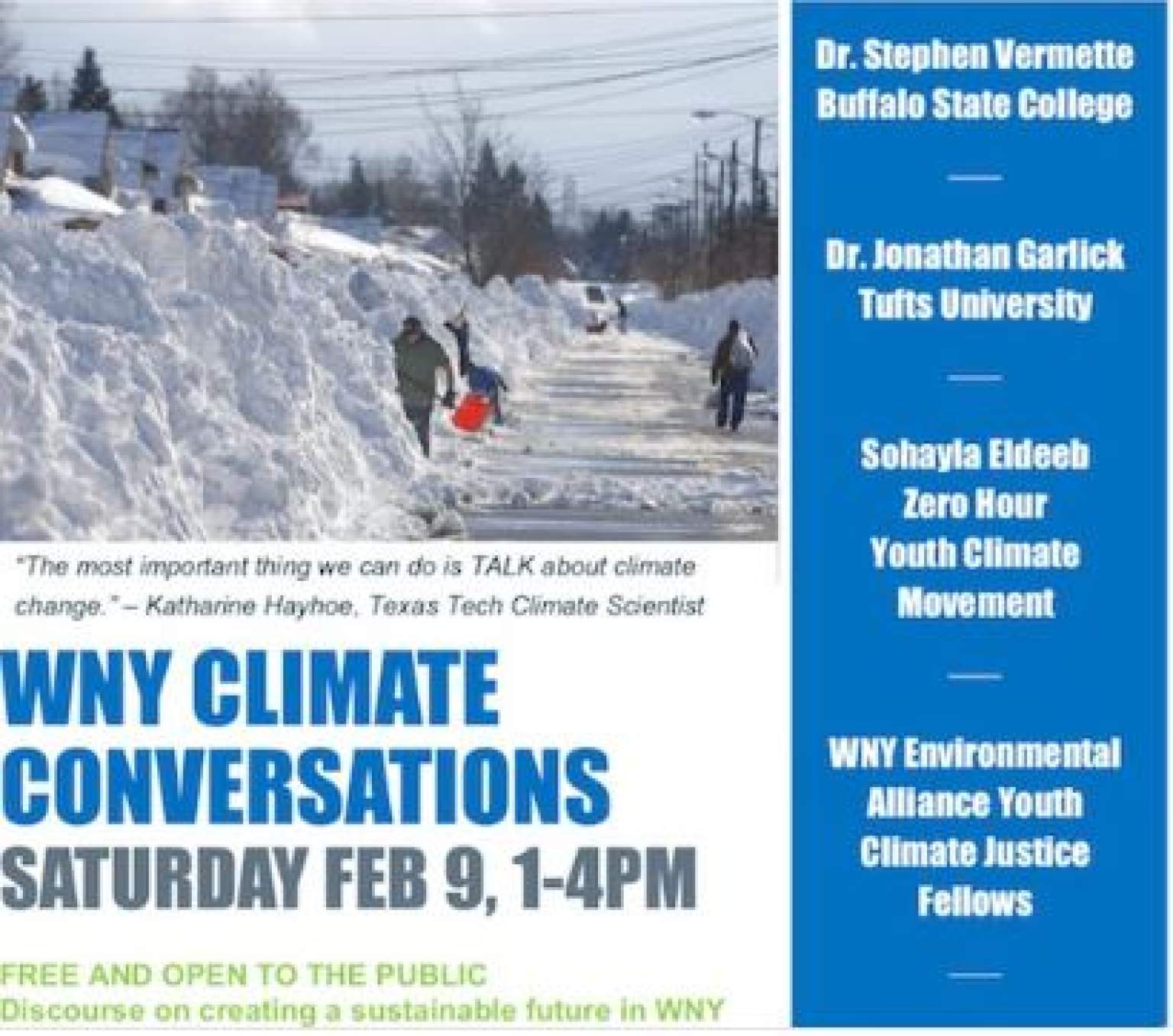 WNY Climate Conversations Open Buffalo Buffalo, NY
