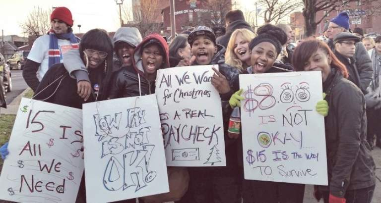 Buffalo Fast-Food Workers Go on Strike, Join National 