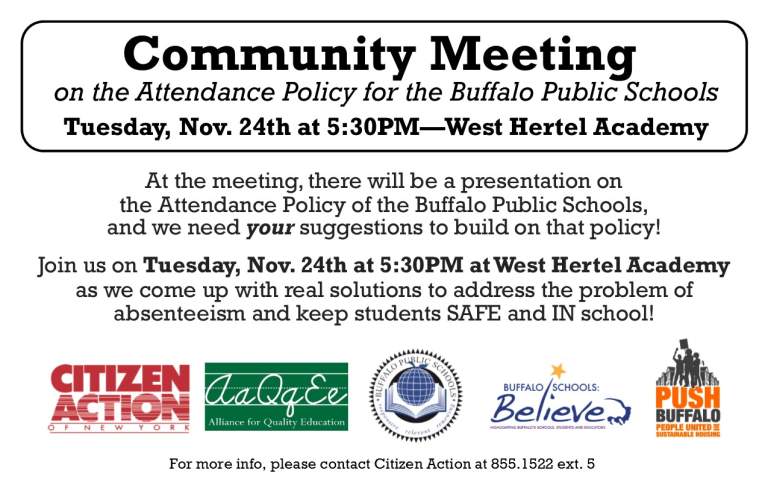 Community Meeting on BPS Attendance Policy