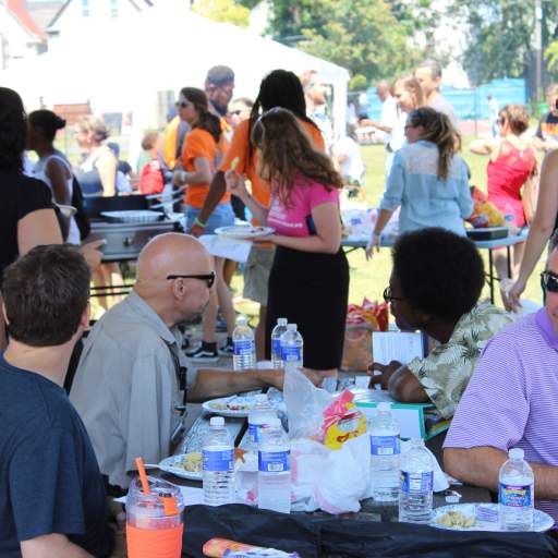 The Open Buffalo community cookout and press conference at Massachusetts Avenue Park on July 28.