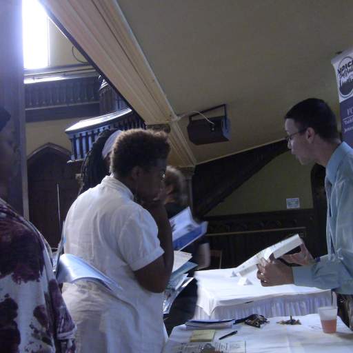 Peter with the crowd