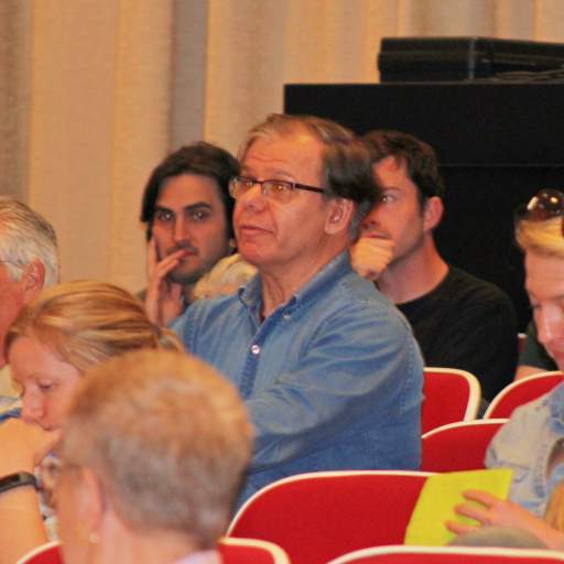 10. Audience members participate in "question and answer."