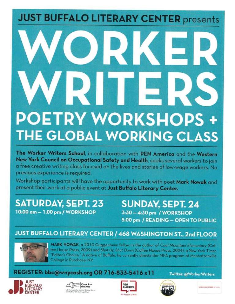 Worker Writers -- Poetry Workshops + The Global Working Class