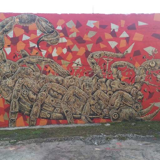 Street art in the Santurce neighborhood of San Juan.