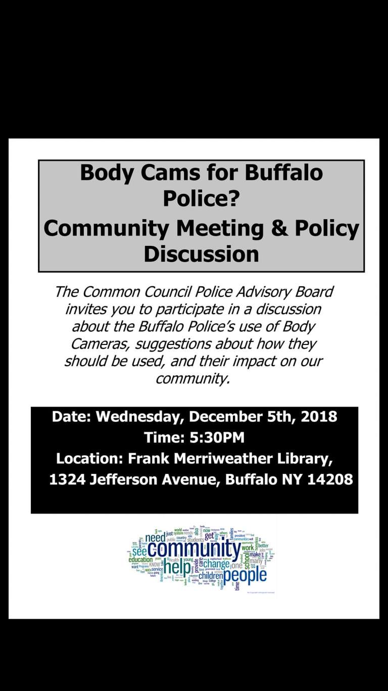 Police Advisory Board: Body Cam Forum