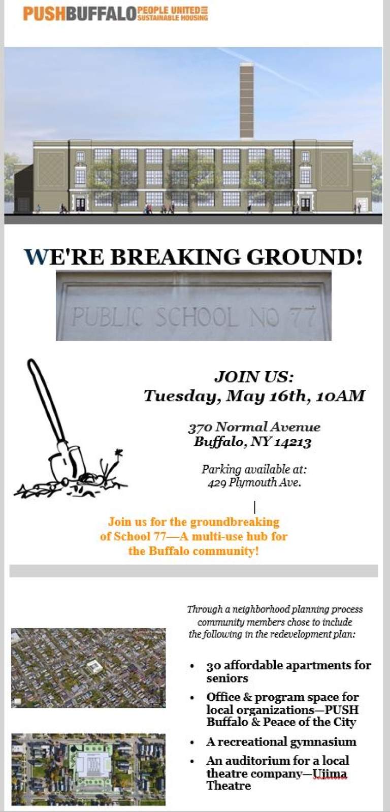 PUSH Buffalo is Breaking Ground at School 77!