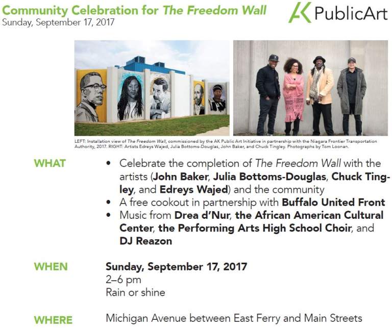 Community Celebration for The Freedom Wall