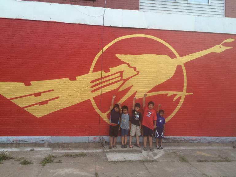 8.8.88 Flag & Mural Raising Party