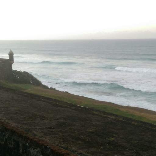 The coast at Old San Juan.