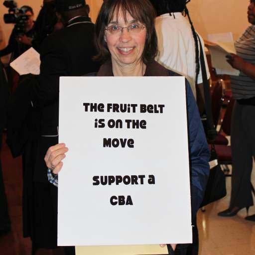 Sandy Campbell Hill, Secretary of the Mulberry St. & Friends Block Club.