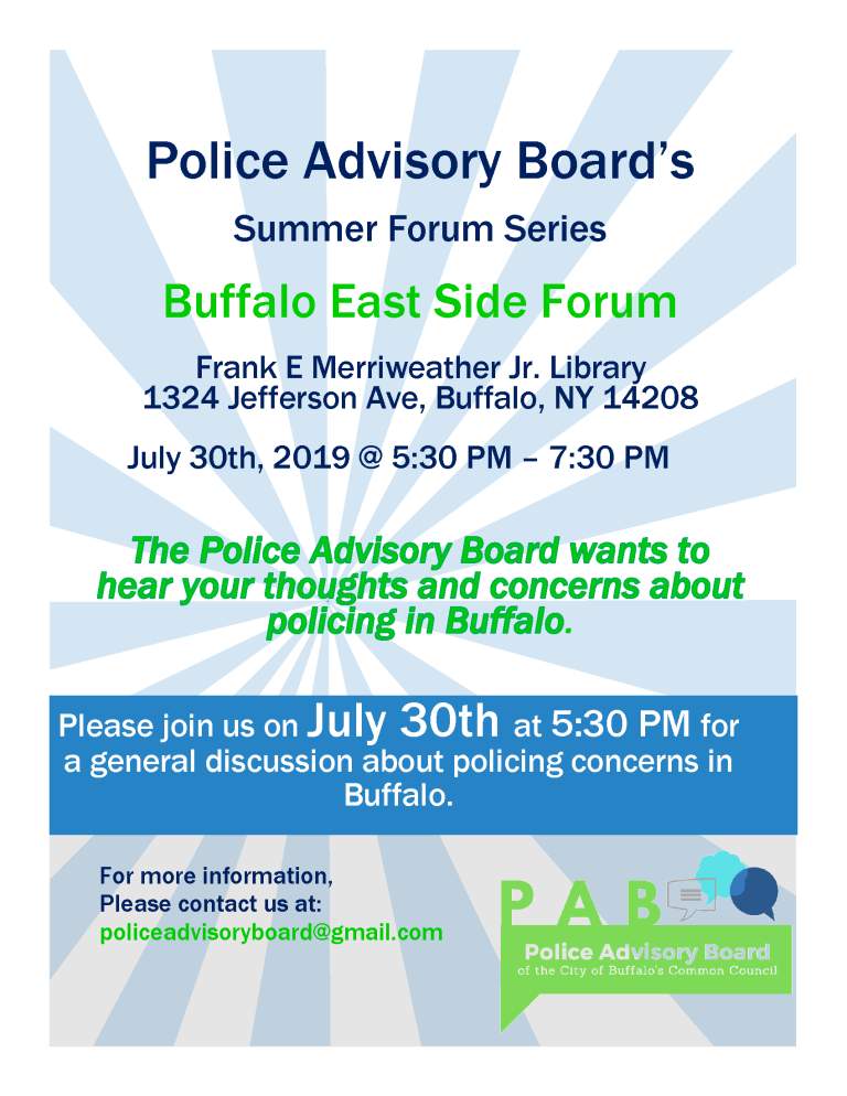 Police Advisory Board East Side Forum