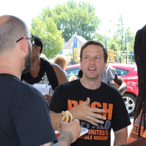 The Open Buffalo community cookout and press conference at Massachusetts Avenue Park on July 28.